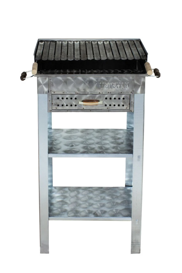 Mth-101 Battal Boy Pervazlı Çekmeceli Lama Izgaralı Mangal - Resim 3