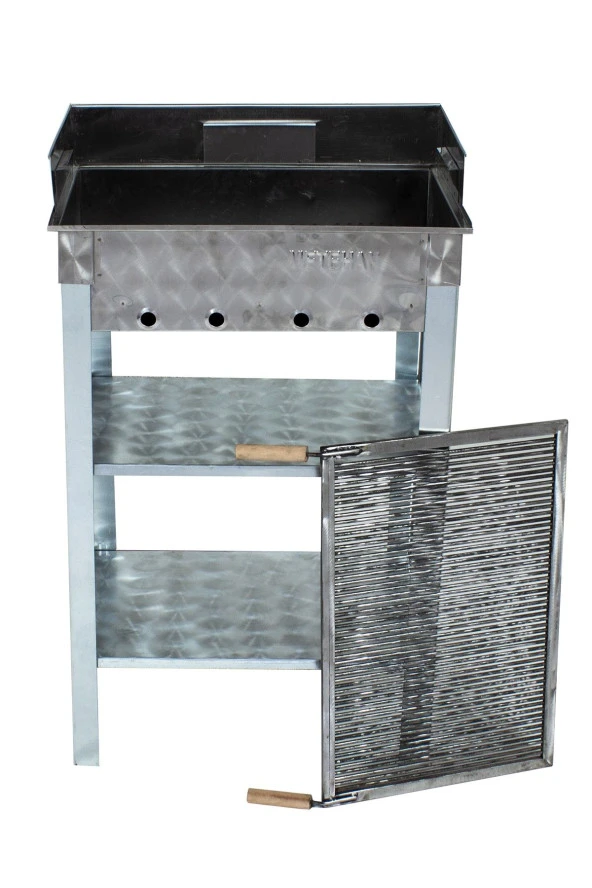 Mth-10 Battal Boy Pervazlı Maltız Izgaralı Mangal - Resim 2