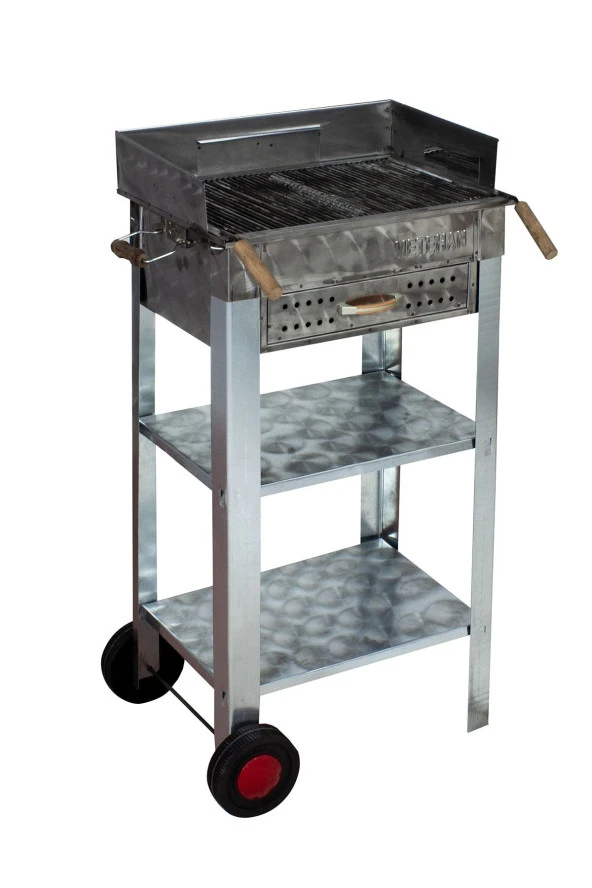 Mth-100 Battal Boy Pervazlı Çekmeceli Maltız Izgaralı Mangal 2 Tekerlekli ürün görseli