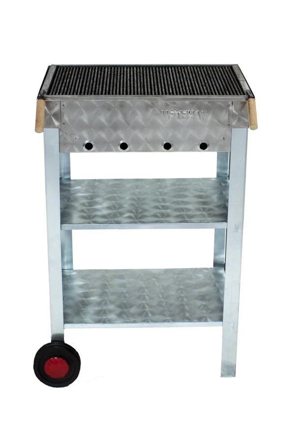 Mth-1 Battal Boy Maltız Izgaralı Mangal (tekerlekli) - Resim 3