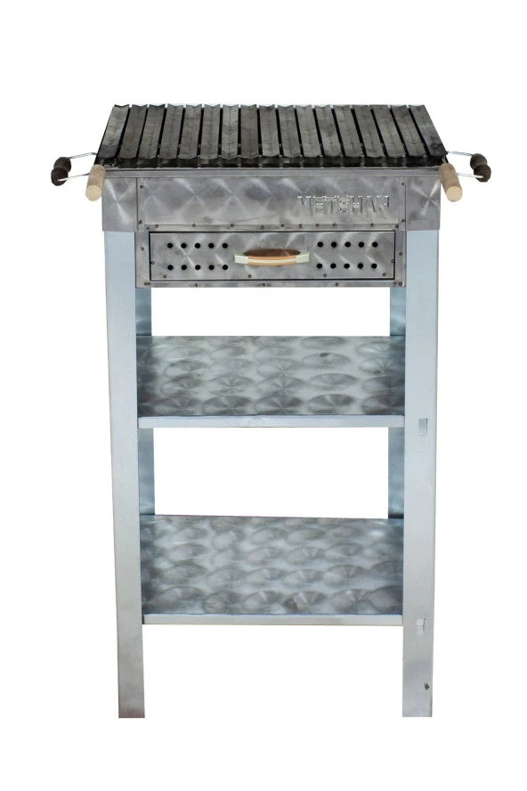 Mth-95 Battal Boy Çekmeceli Lama Izgaralı Mangal - Resim 2