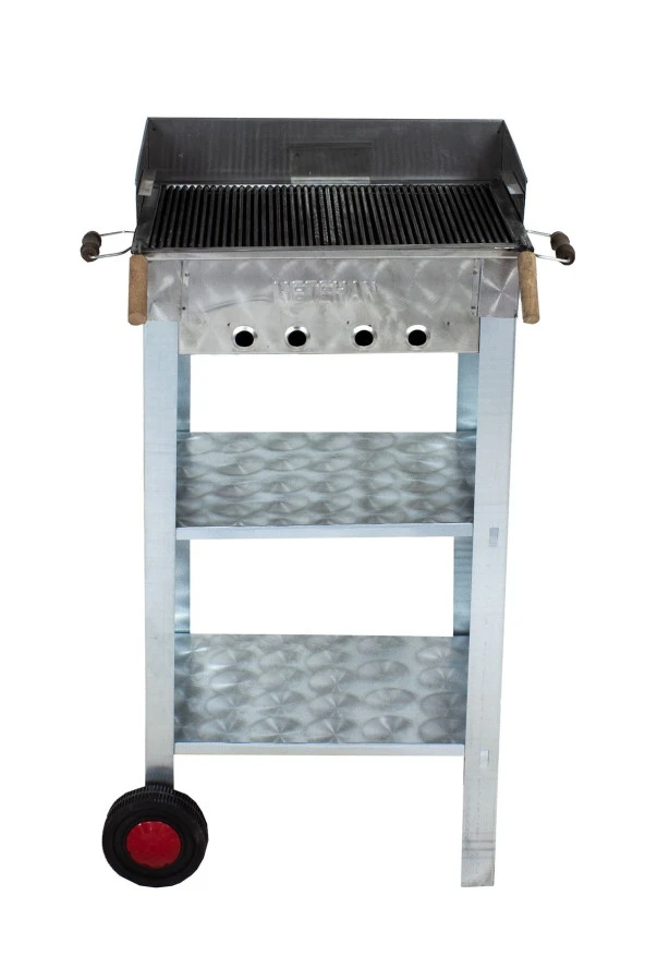 Mth-70 Battal Boy Pervazlı Maltız Izgaralı Mangal (2 Tekerlekli) - Resim 3