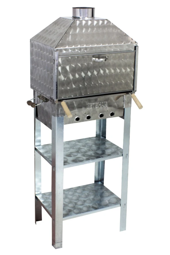 Mth-83 Davlumbazlı Bacalı Maltız Izgaralı Mangal - Resim 5