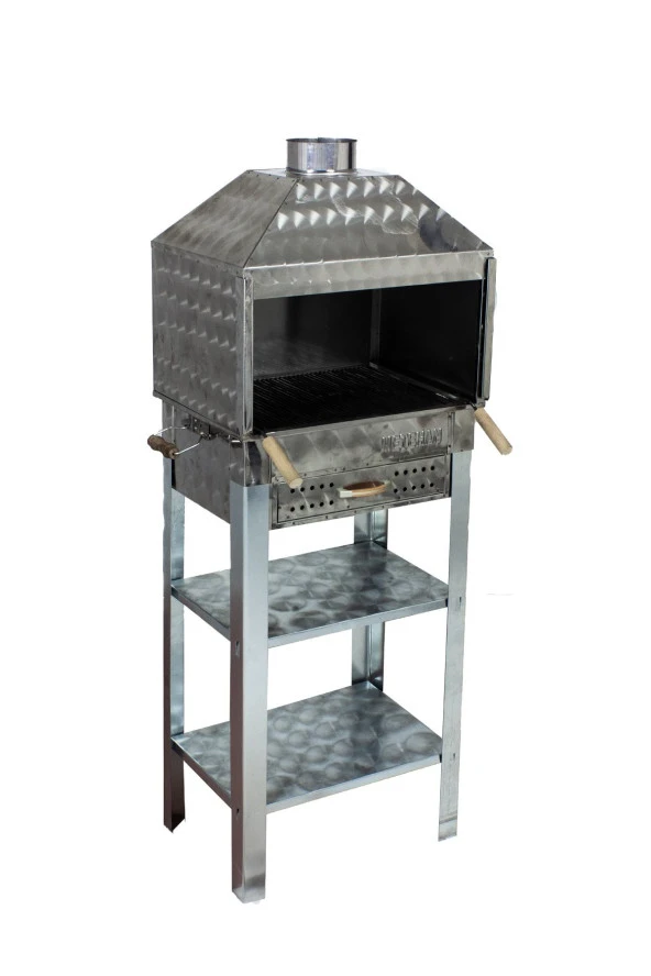 Mth-120 Davlumbazlı Bacalı Çekmeceli Maltız Izgaralı Mangal ürün görseli