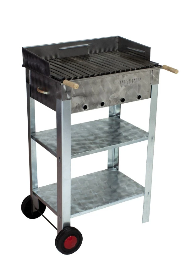 Mth-7 Battal Boy Pervazlı Lama Izgaralı Mangal (2 Tekerlekli) ürün görseli