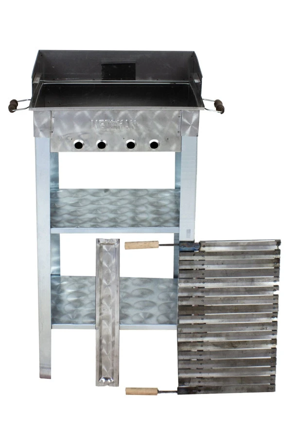 Mth-71 Battal Boy Pervazlı Lama Izgaralı Mangal - Resim 2