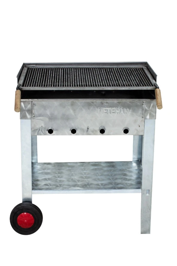 Mth-132 Pervazlı Maltızızgaralı Mangal (2 Tekerlekli) - Resim 2