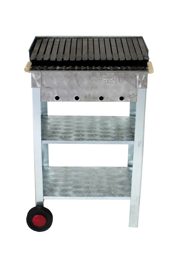 Mth-7 Battal Boy Pervazlı Lama Izgaralı Mangal (2 Tekerlekli) - Resim 3