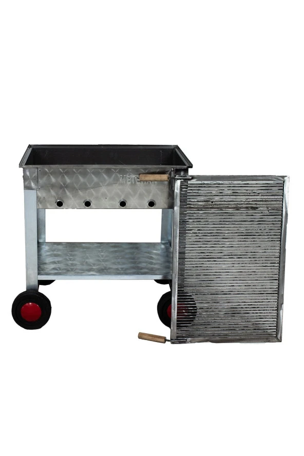 Mth-126 Maltız Izgaralı Mangal (4 Tekerlekli) - Resim 2