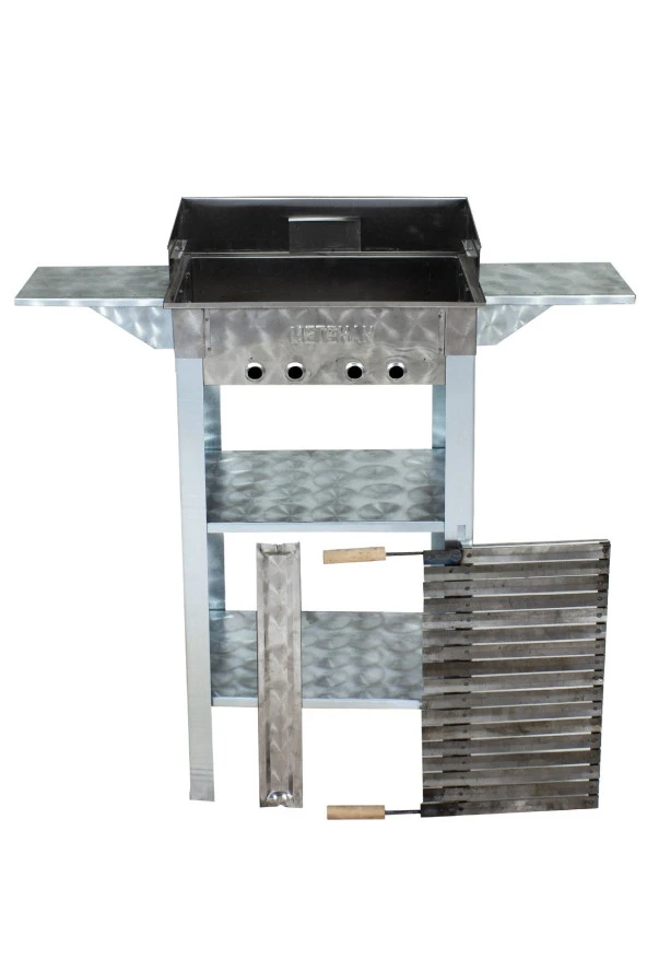 Mth-77 Battal Boy Pervazlı Kanatlı Lama Izgaralı Mangal - Resim 3