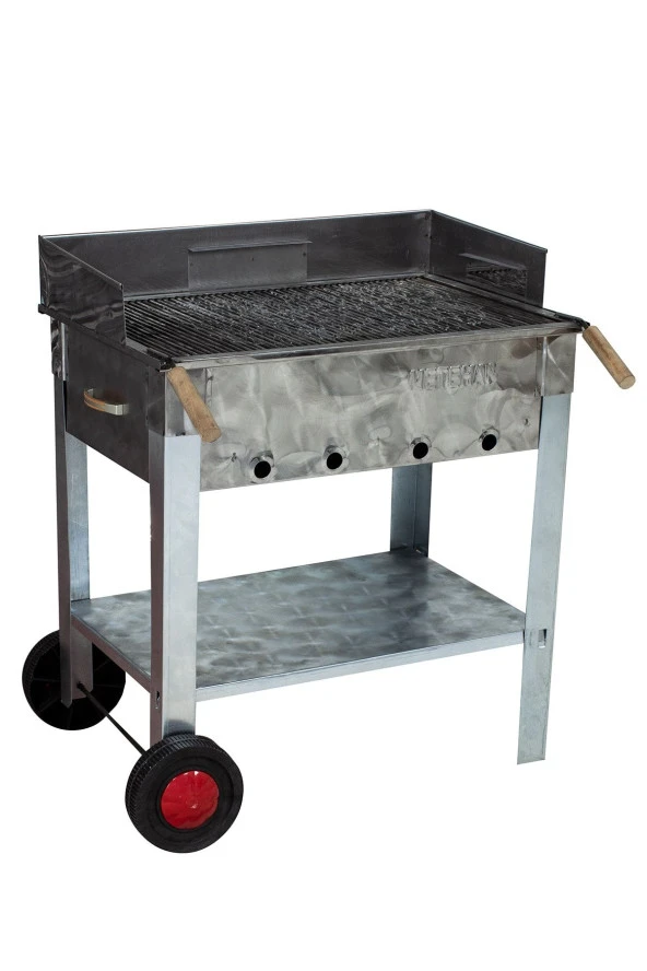 Mth-132 Pervazlı Maltızızgaralı Mangal (2 Tekerlekli) - Resim 3