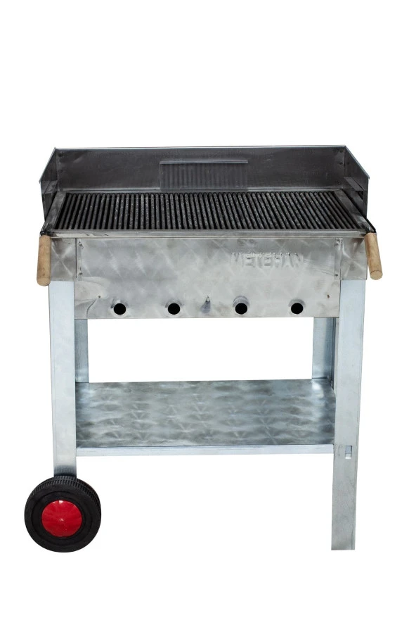 Mth-132 Pervazlı Maltızızgaralı Mangal (2 Tekerlekli) - Resim 4