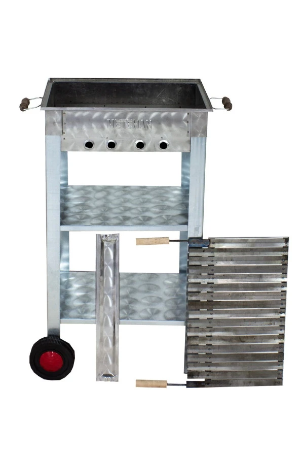 Mth-63 Battal Boy Lama Izgaralı Mangal (2 Tekerlekli) - Resim 3