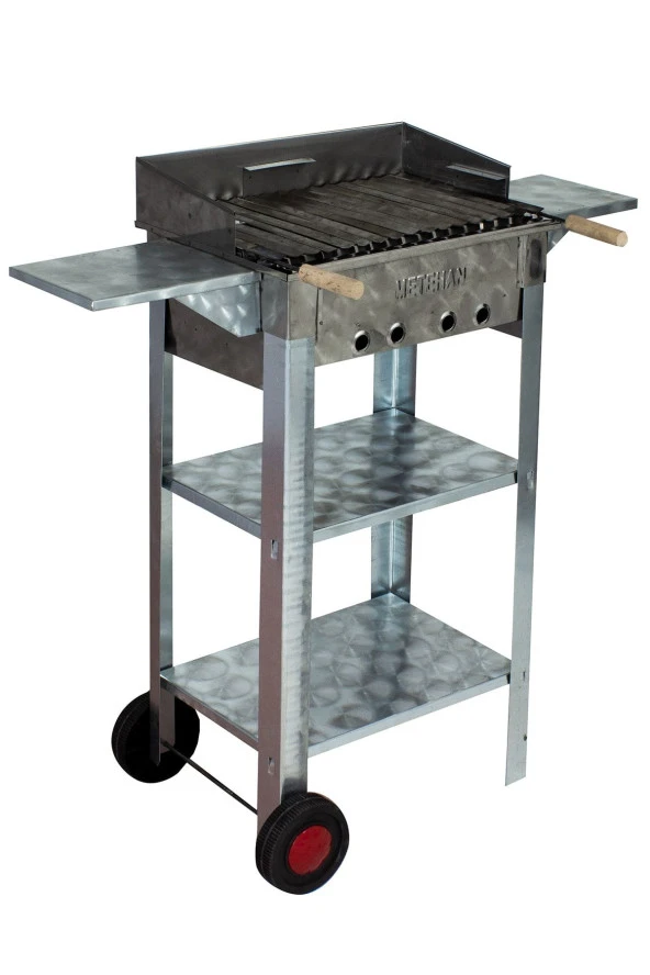 Mth-75 Battal Boy Pervazlı Kanatlı Lama Izgaralı Mangal (2 Tekerlekli) - Resim 2