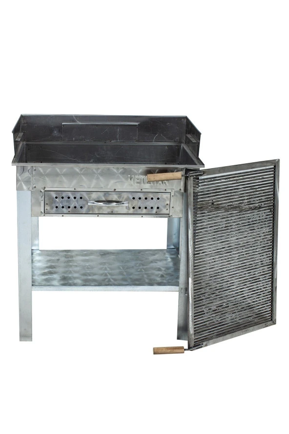 Mth-154 Çekmeceli Pervazlı Maltız Izgaralı Mangal - Resim 2