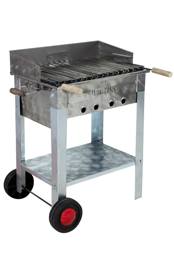 Mth-169 Pervazlı Lama Izgaralı Mangal (2 Tekerlekli) - Resim 2