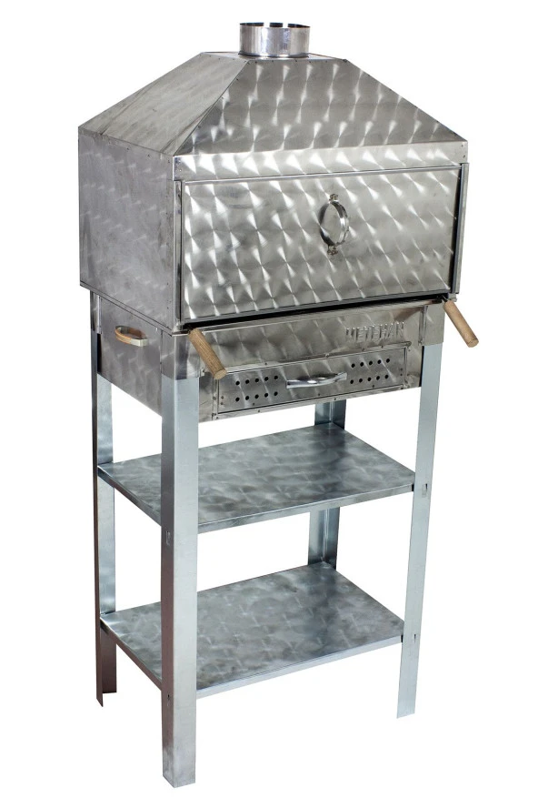 Mth-50 Davlumbazlı Bacalı Çekmeceli Maltız Izgaralı Mangal ürün görseli