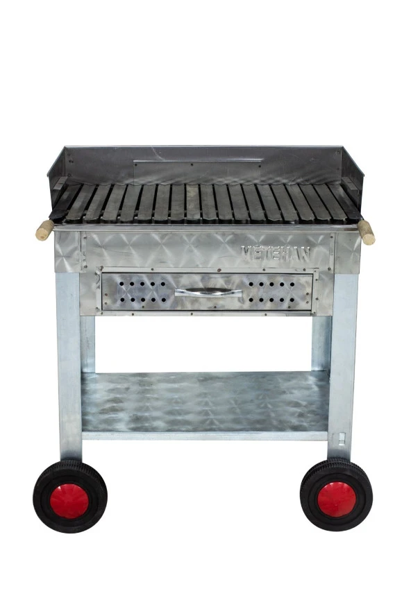 Mth-149 Çekmeceli Pervazlı Lama Izgaralı Mangal (4 Tekerlekli) - Resim 4