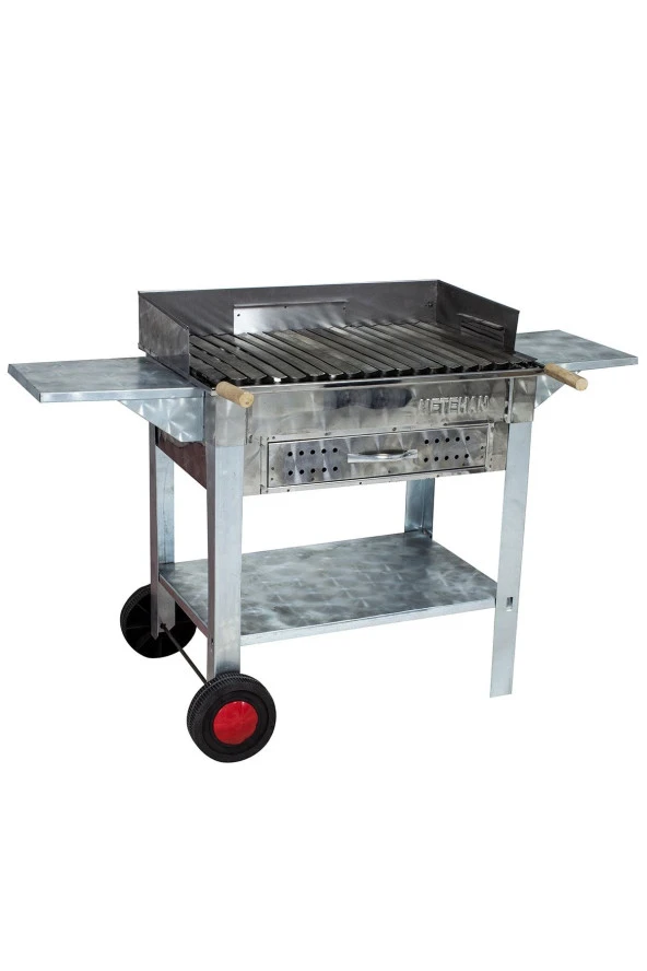 Mth-157 Pervazlı Kanatlı Çekmeceli Lama Izgaralı Mangal (2 Tekerlekli) - Resim 2