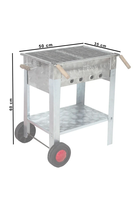 Mth-164 Maltız Izgaralı Mangal (2 Tekerlekli) - Resim 4