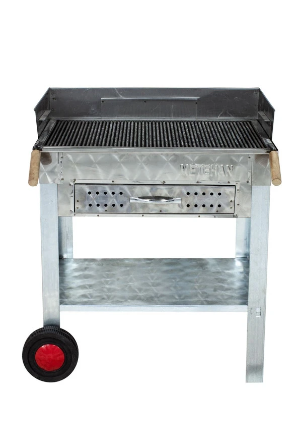 Mth-152 Çekmeceli Pervazlı Maltız Izgaralı Mangal (2 Tekerlekli) - Resim 4