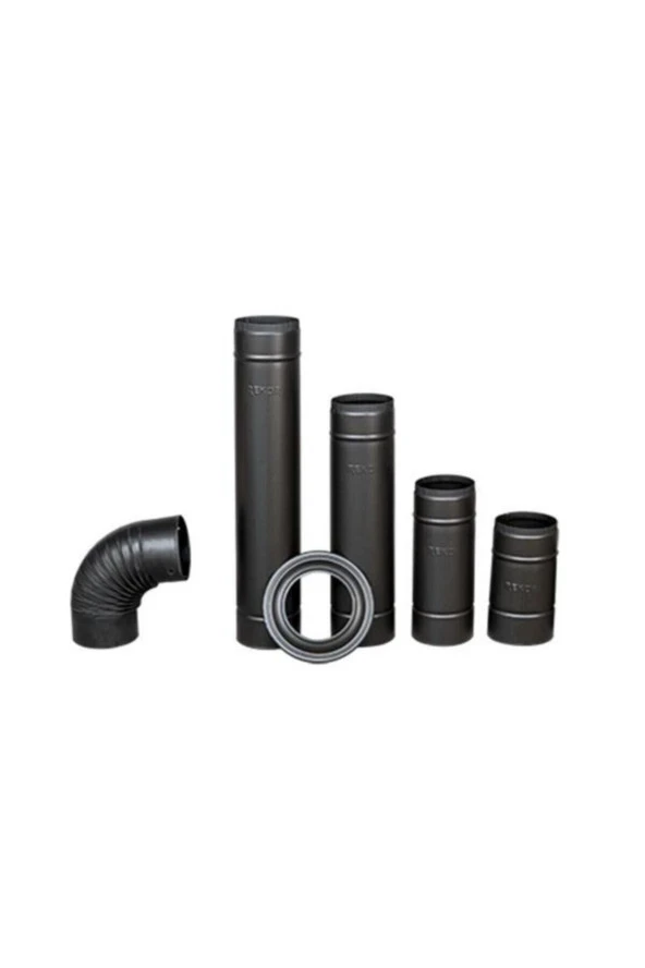 Mat Siyah Emaye Soba Borusu 70 Cm 1.kalite 0.40mm. One Size Tek Boy