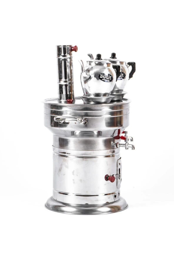 Semaver 2 Adet Alüminyum Demlik 12 Litre - Resim 2