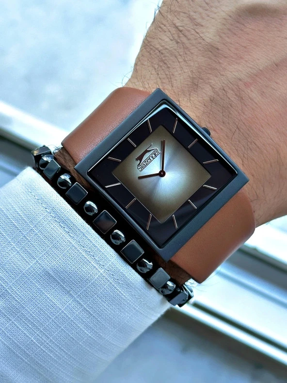 Slazenger SL.09.2210.1.01 Deri Kordon Erkek Kol Saati - Resim 2