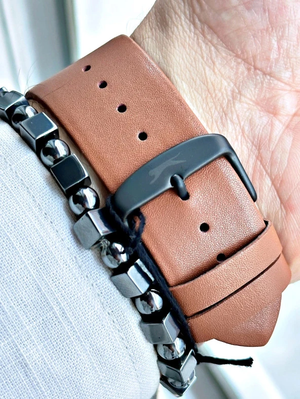 Slazenger SL.09.2210.1.01 Deri Kordon Erkek Kol Saati - Resim 3