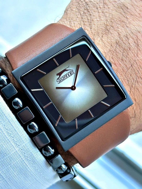 Slazenger SL.09.2210.1.01 Deri Kordon Erkek Kol Saati - Resim 4