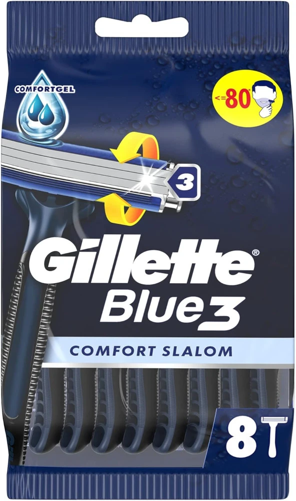 Blue3 Slalom Kullan At Erkek Tıraş Bıçağı 8 Adet