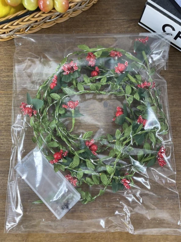 Nettenevime Led Kokina Sarmaşık Işıklı Yapay Sarmaşık Yılbaşı Çiçeği ve Peri Led 300cm - 8