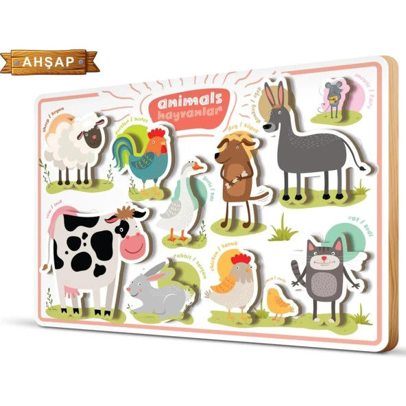 Art Puzzle Ahşap Frame Hayvanlar 5861