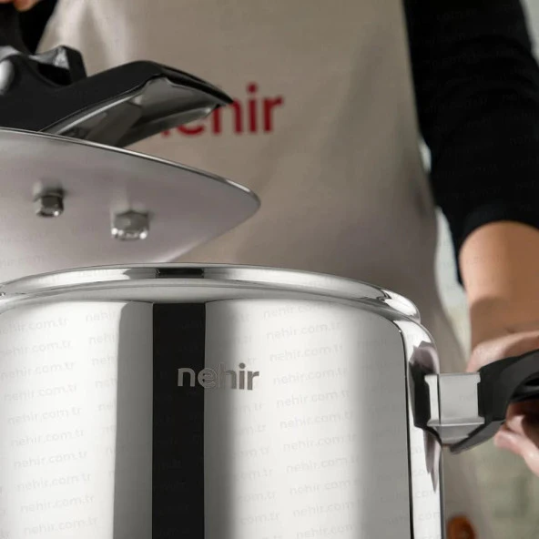 Nehir Silver Trend Sade 6 Lt Düdüklü Tencere - 2