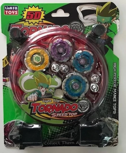 Beyblade Metal Fushion Tornado Clash 5d Arenalı 4 'lü  Oyuncak Seti