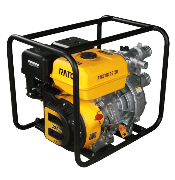 Rato RT80 YB70 Benzinli Yüksek Basınçlı Su Motoru 3x2,5" (13 Hp)