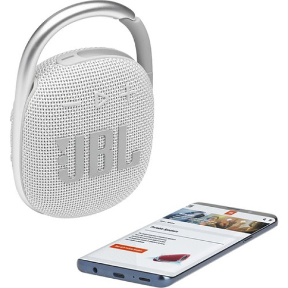 JBL Clip 4 Beyaz Bluetooth Hoparlör