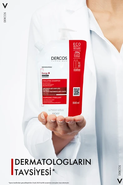 Vichy Dercos Energising Saç Dökülmesine Karşı Şampuan 500 ml - 2