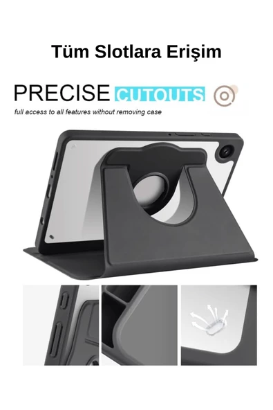 Samsung Galaxy Tab A9 2023 8,7 inç Uyumlu SM-X110 Fuchsia Akıllı Tablet Kılıfı - Resim 5