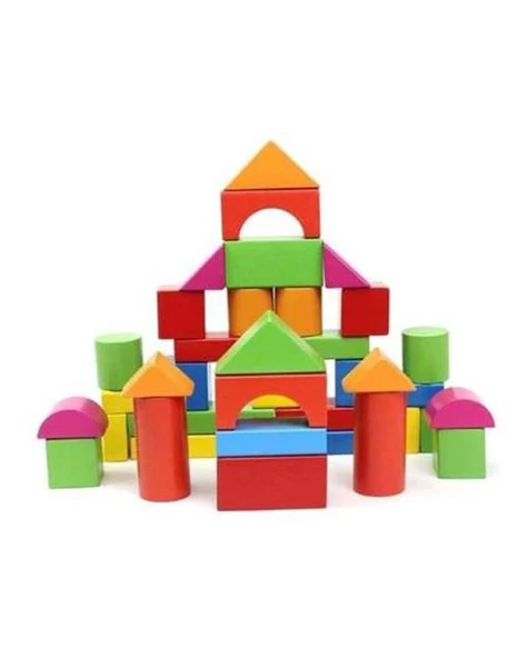 Playwood Ahşap Eğitici Renkli Bloklar 40 Parça Ony403 - 3