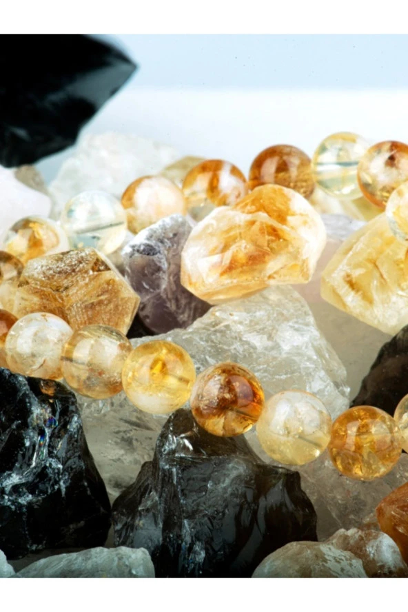 Sitrin Doğal Taş Bileklik - 3