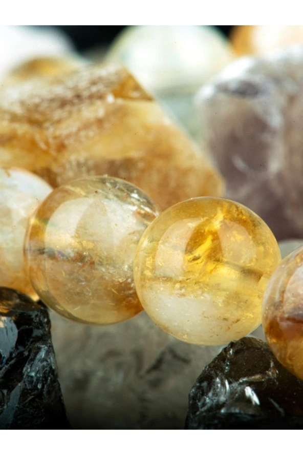 Sitrin Doğal Taş Bileklik - 5