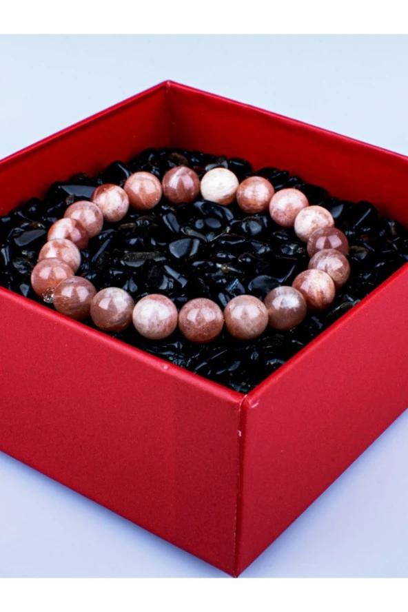 Güneş Taşı Doğal Taş Bileklik - 3