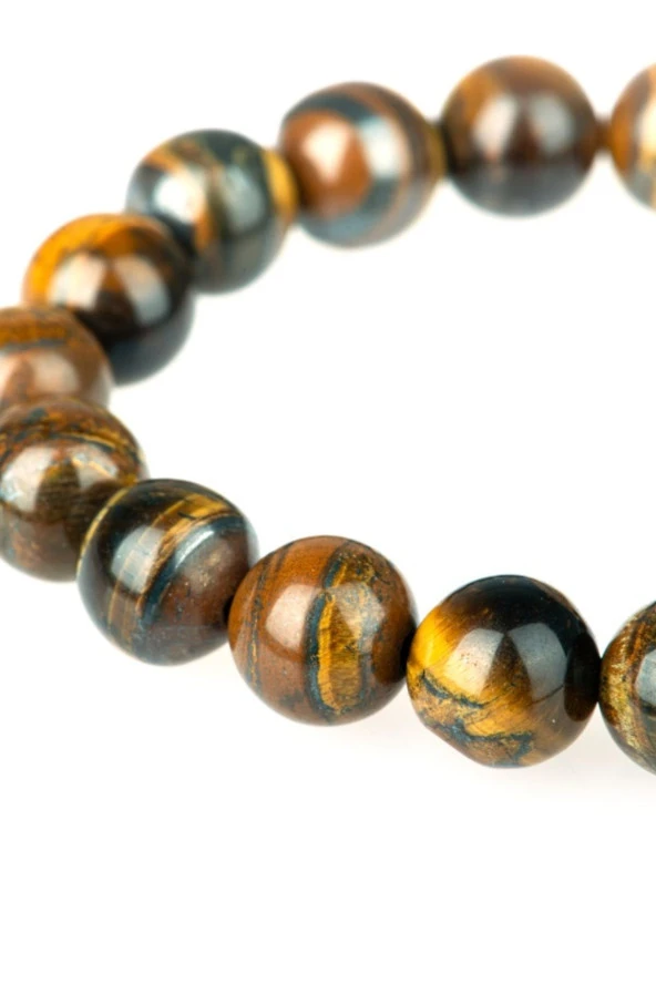 Kaplan Gözü Doğal Taş Bileklik Avangart - 4