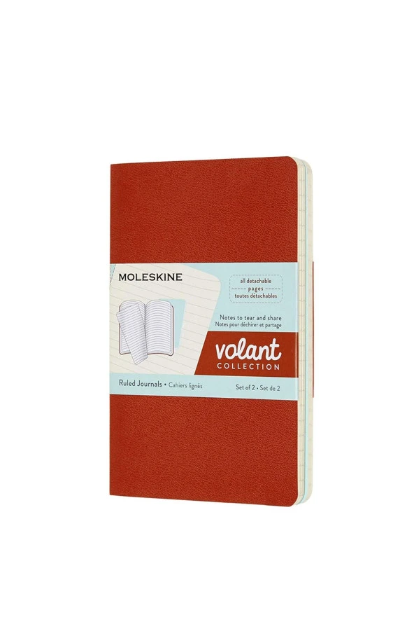 Volant Koleksiyon Journal Defter Pocket 9x14 cm Çizgili Cep Boy