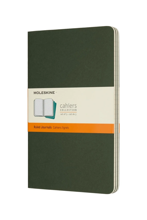 Cahier Large 3'lü Çizgili Journal Not Defter, 13x21cm ürün görseli