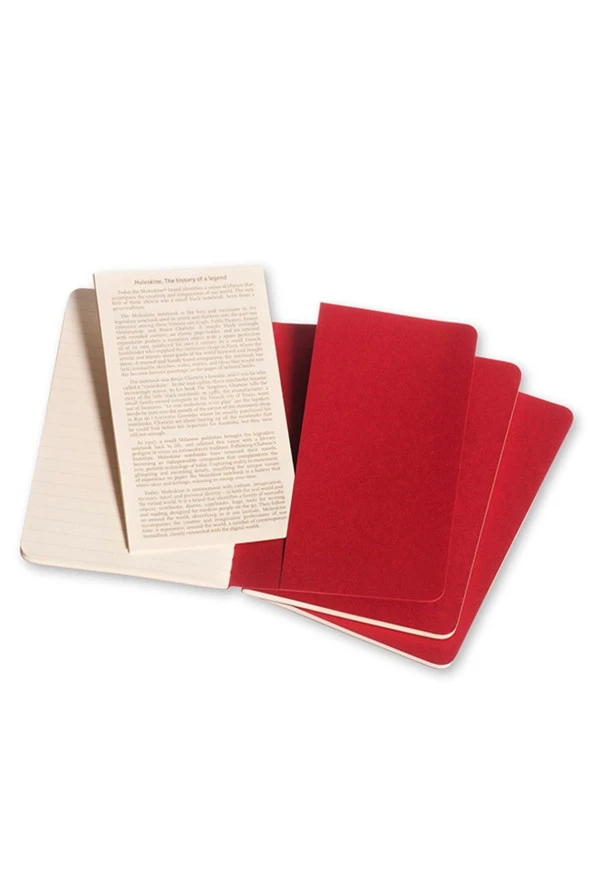 Cahier Pocket 3'lü Çizgili Not Defter, 9x14cm - Resim 3