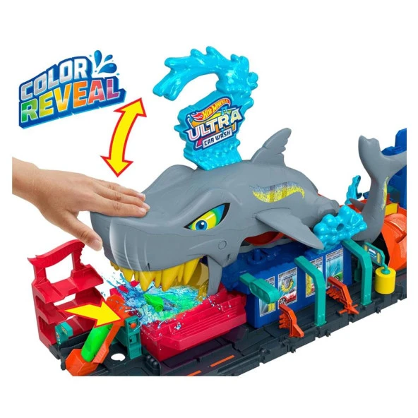 Hot Wheels Muhteşem Köpek Balığı Araba Yıkama HTN82 Lisanslı Ürün - 3