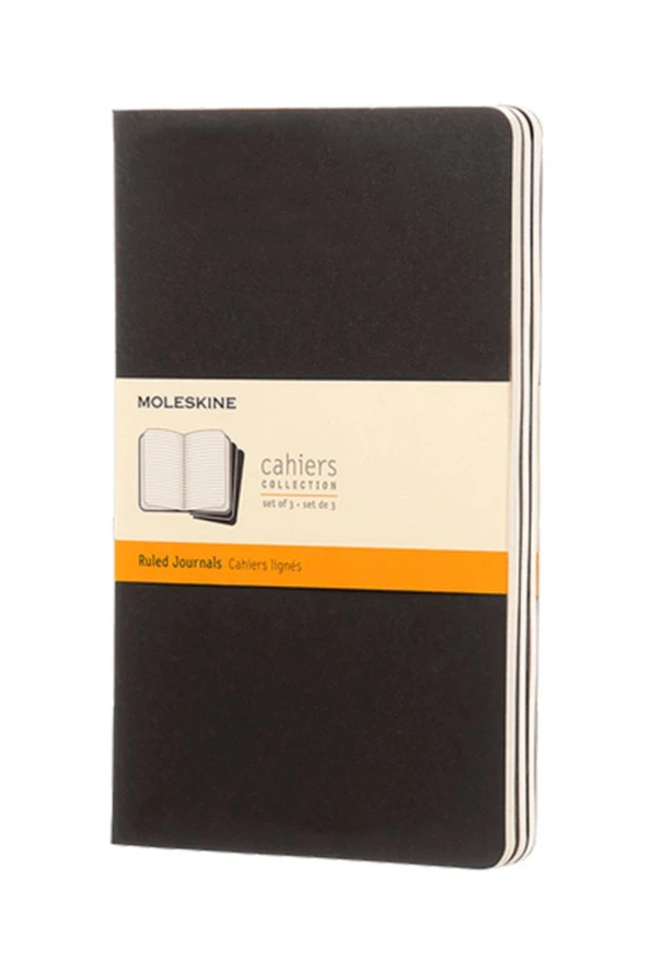 Cahier Large 3'lü Çizgili Journal Not Defter, 13x21cm ürün görseli