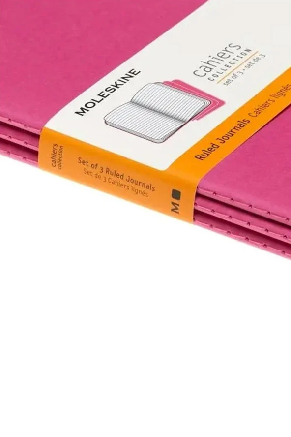 Cahier Large 3'lü Çizgili Journal Not Defter, 13x21cm - 3